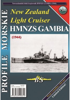 New Zealand Light Cruiser HMNZS GAMBIA Sławomir Brzeziński Seria Profile Morskie nr 131