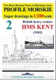 British heavy cruiser HMS KENT (1942) Super drawings in 1/200 scale Sławomir Brzeziński Profile Morskie nr 2