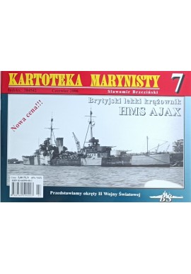 Brytyjski lekki krążownik HMS AJAX Sławomir Brzeziński Kartoteka Marynisty nr 7