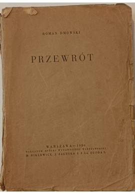 PRZEWRÓT I wyd. 1934r Roman Dmowski