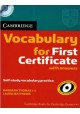 Vocabulary for First Certificate with answers Barbara Thomas, Laura Matthews