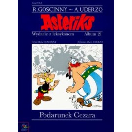 Asteriks Podarunek Cezara Wydanie z leksykonem Album 21 Rene Goscinny, Albert Uderzo