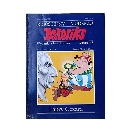 Asteriks Laury Cezara Wydanie z leksykonem Album 18 Rene Goscinny, Albert Uderzo