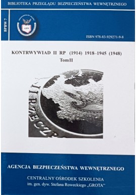 Kontrwywiad II RP (1914) 1918-1945 (1948) Tom II Zbigniew Nawrocki (red.)